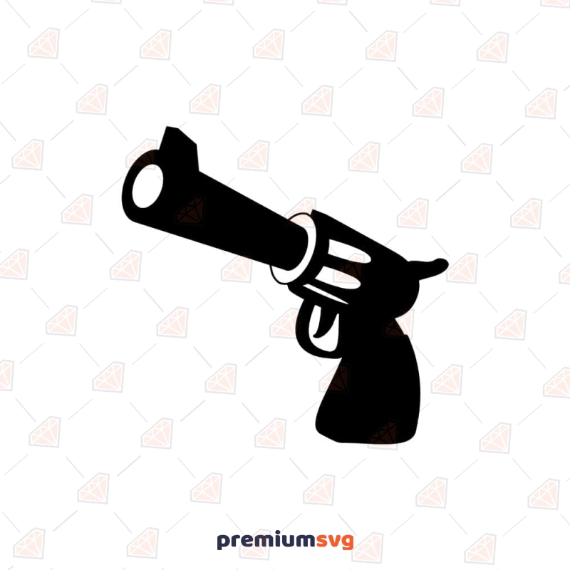 Cartoon Gun SVG Cut, Gun Vector Clipart File Instant Download Cartoons Svg