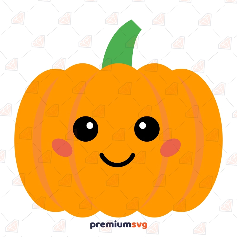 Cute Pumpkin SVG, Pumpkin Cute Instant Download Vector Pumpkin SVG Svg