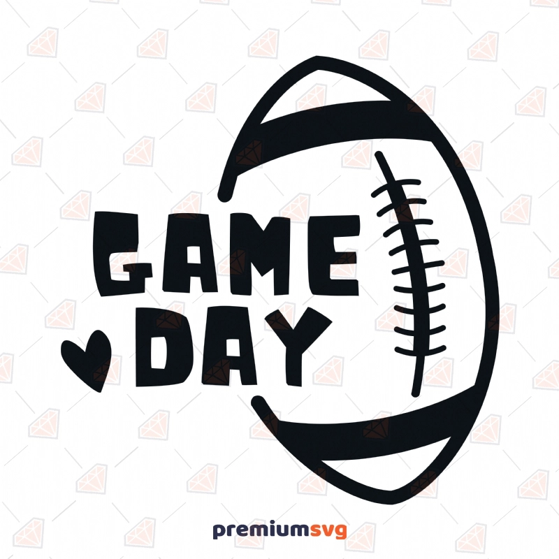 Game Day SVG with Football Ball Gaming Svg