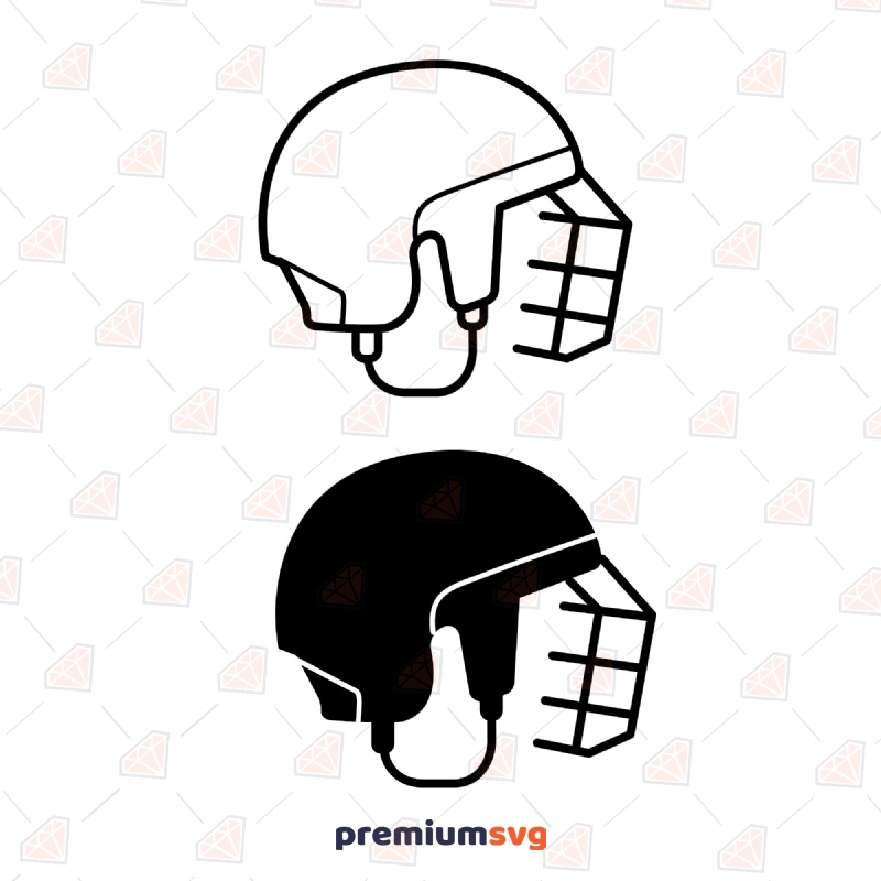 Hockey Helmet Bundle SVG Cut File Hockey SVG Svg
