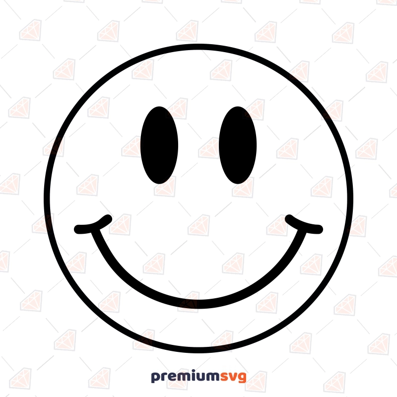 Smiley Faces Outline SVG, Smiley Face Vector Vector Illustration Svg