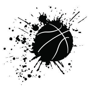 Basketball Splatter SVG File Basketball SVG