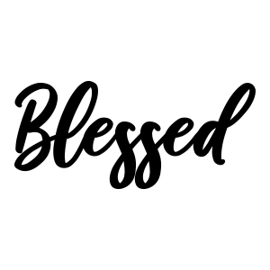 Blessed SVG, Blessed Word SVG Christian SVG