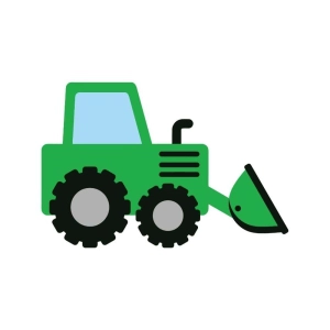 Green Farm Tractor SVG Cut File Farm Animals SVG