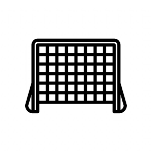 Hockey Net Silhouette SVG Cut File, Instant Download Hockey SVG
