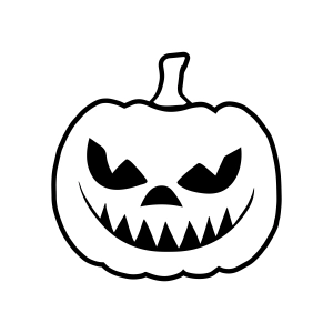 Scary Halloween Pumpkin SVG, Basic Pumpkin Instant Download Pumpkin SVG