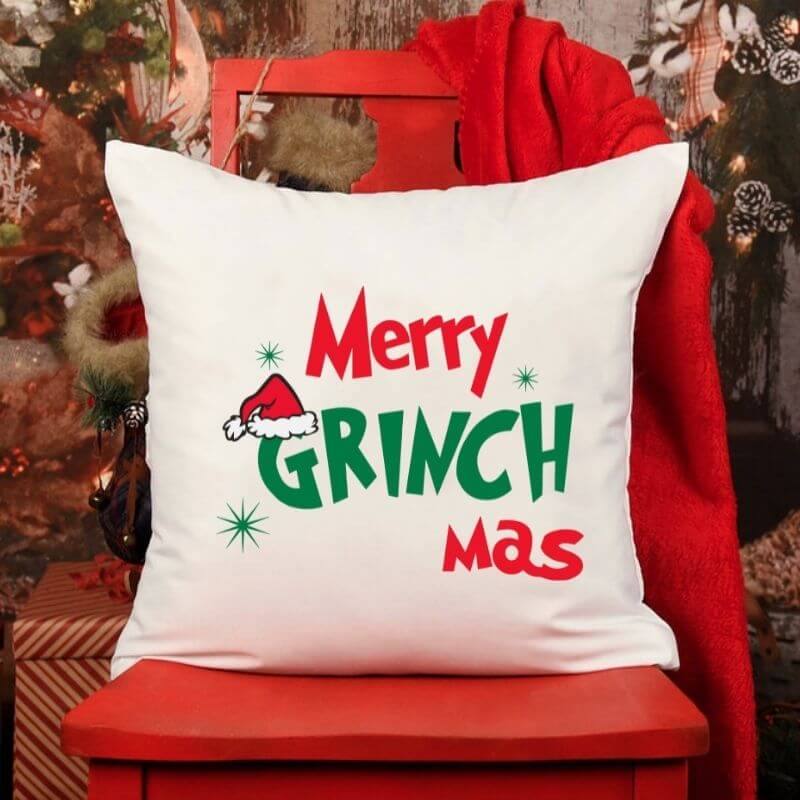 Merry Grinch Mas pilow