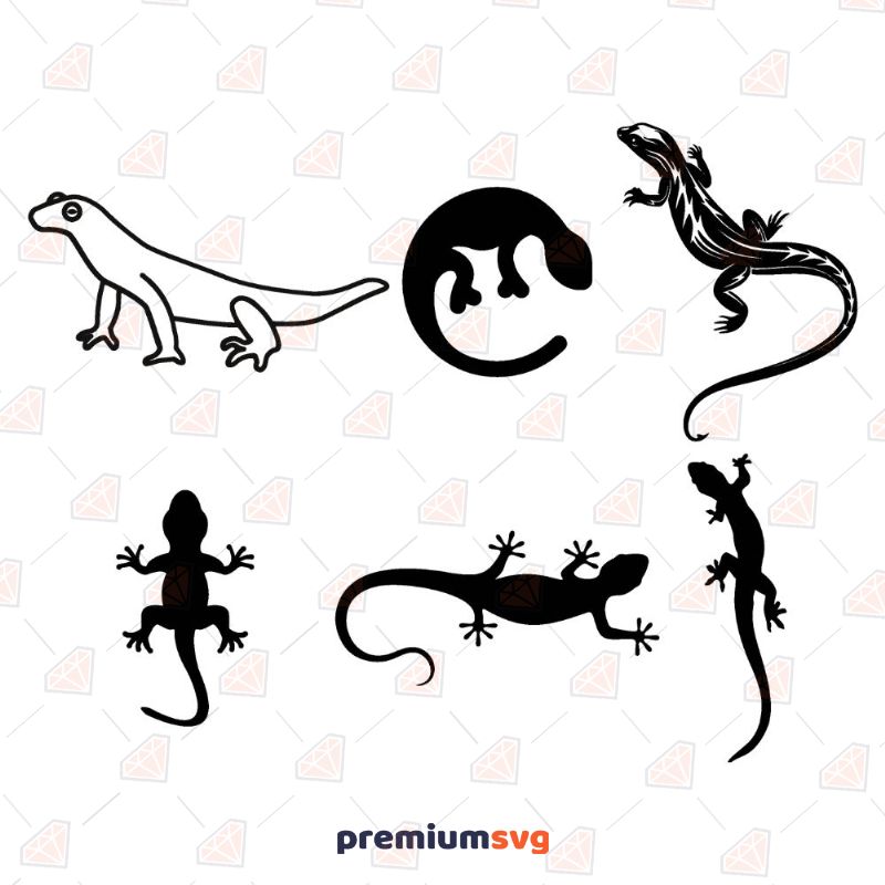 Lizard Bundle Insects/Reptiles SVG Svg