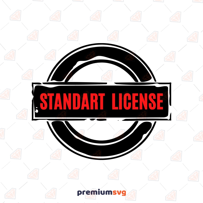 Standard License for Single Design Commercial Licenses Svg