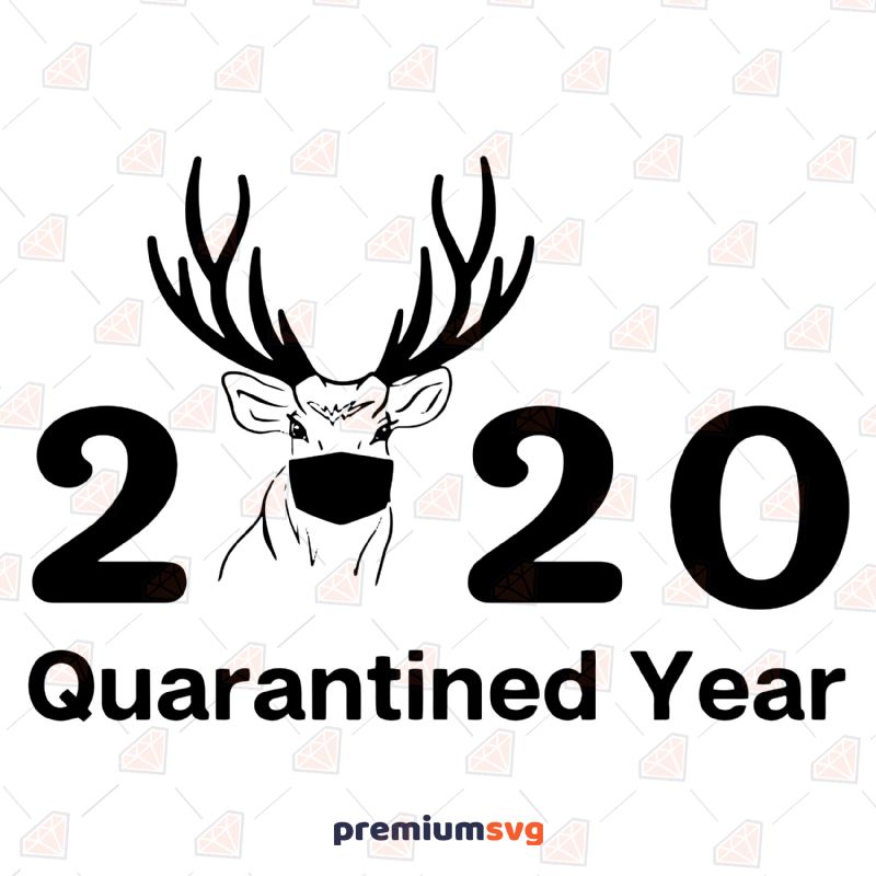 2020 Quarantined Year Christmas Svg