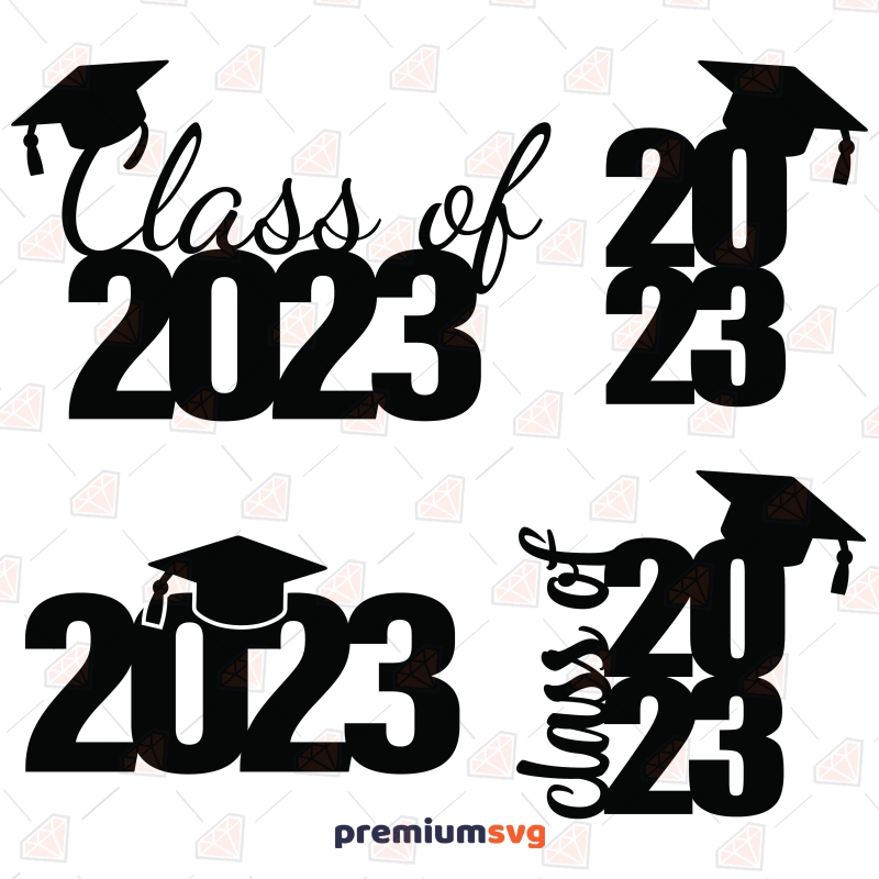 Class Of 2023 SVG Bundle, Senior 2023 SVG Graduation SVG Svg