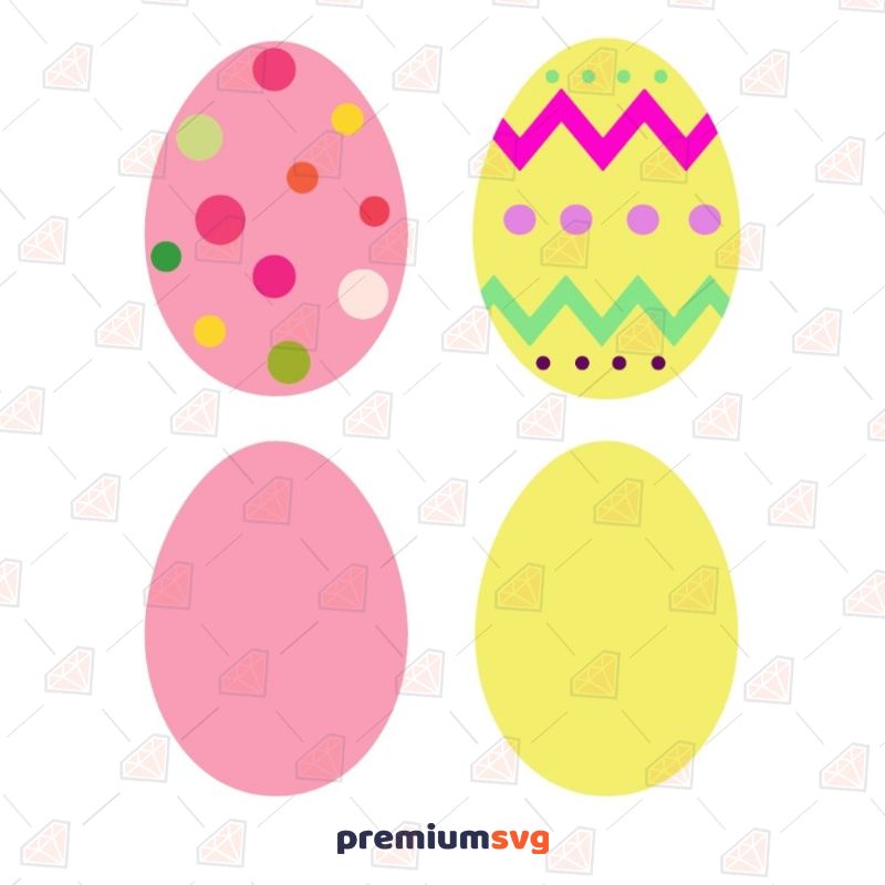 4 Easter Eggs Svg Easter Day SVG Svg