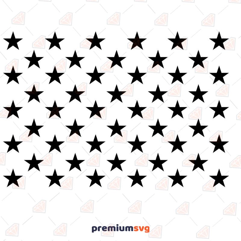 50 Stars SVG Flag Svg