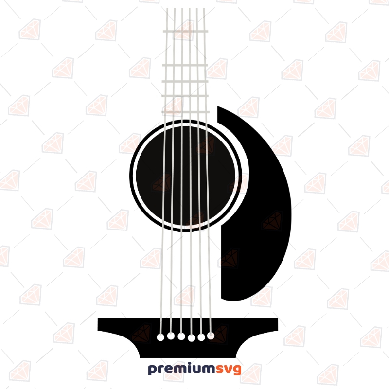 Guitar Tumbler SVG | Acoustic Guitar Svg Clipart Cut Files Music Svg