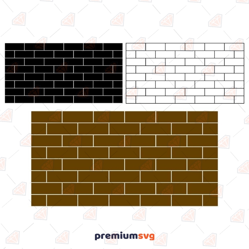 Brick Wall Bundle SVG, Building Wall Bundle SVG Instant Download Vector Illustration Svg