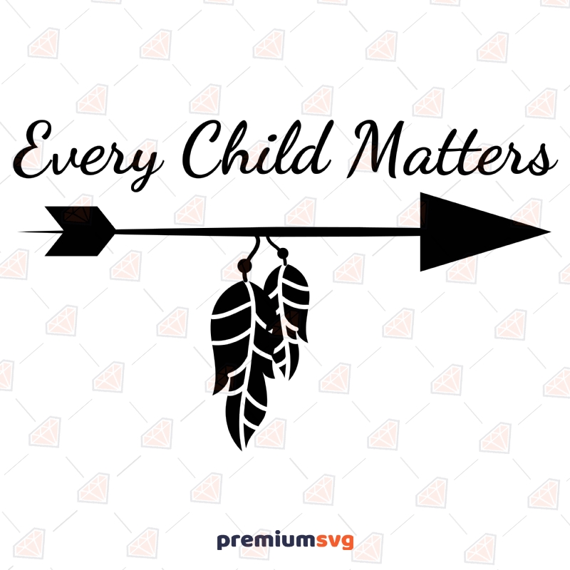 Every Child Matters with Feather Arrow SVG  Human Rights Svg