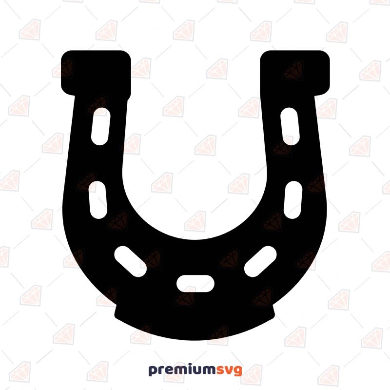 Black Horse Shoe SVG Cut Files, Instant Download Objects and Shapes Svg