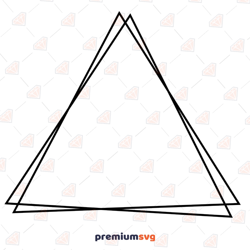 Triangle Frame SVG, Frame SVG Vector Instant Download Geometric Shapes Svg