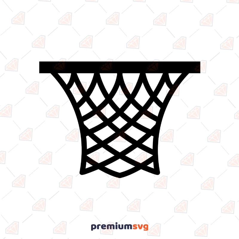 Basketball Net SVG Cut File, Instant Download Basketball SVG Svg