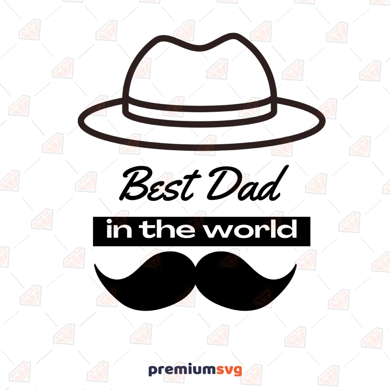 Best Dad in the Word SVG, Dad Cutfile Instant Download Father's Day SVG Svg