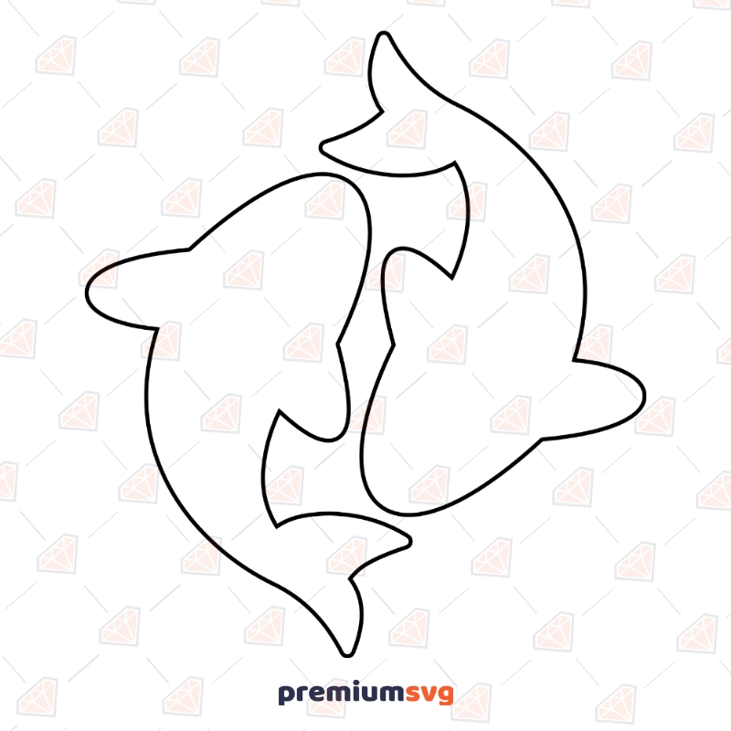 Koi Fish Outline SVG| Chinese New Year Clipart Files New Year SVG Svg