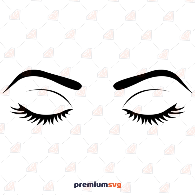 Eyebrow SVG Vector File | Eyebrow Cut Files Beauty and Fashion Svg