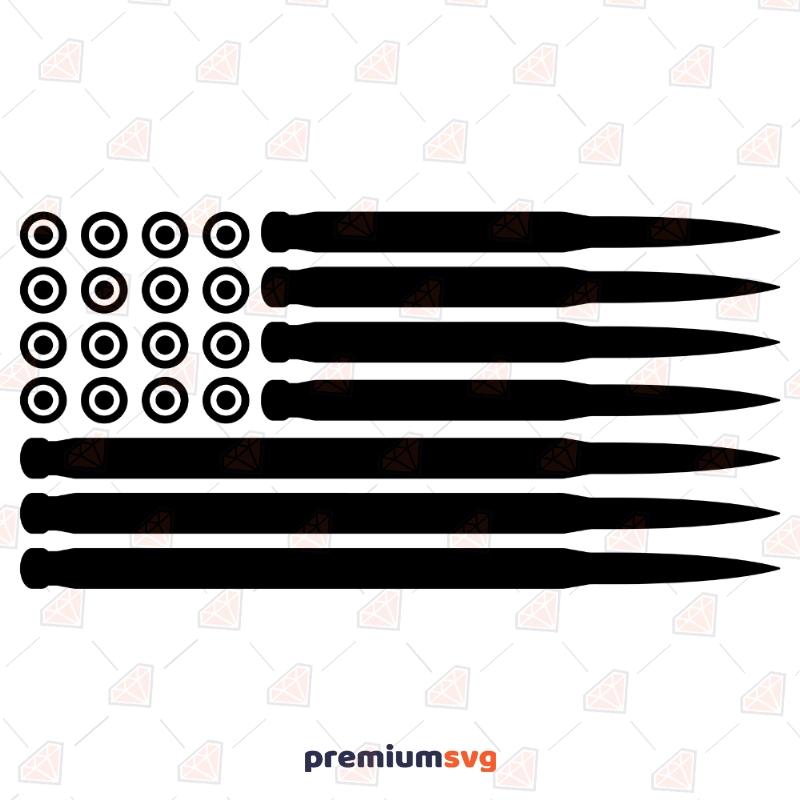 Download Bullet Usa Flag Svg America Flag Of Bullets Cut Files Premium Svg