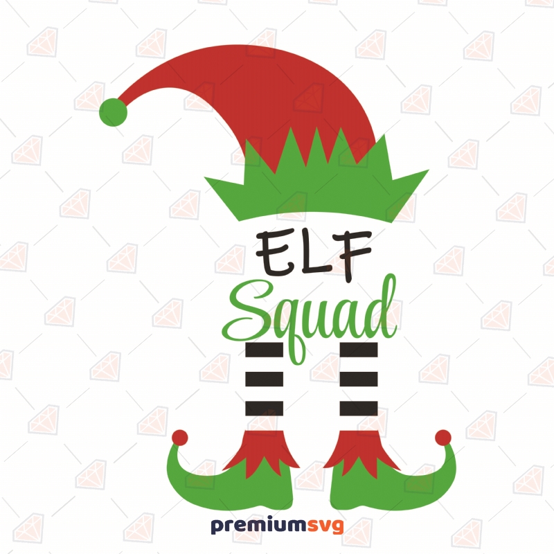 Elf Squad SVG Cut File Christmas SVG Svg