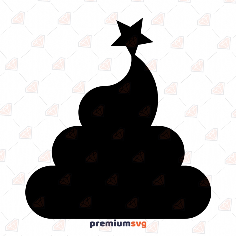 Poop Tree Funny Christmas  SVG Cut File Christmas Svg
