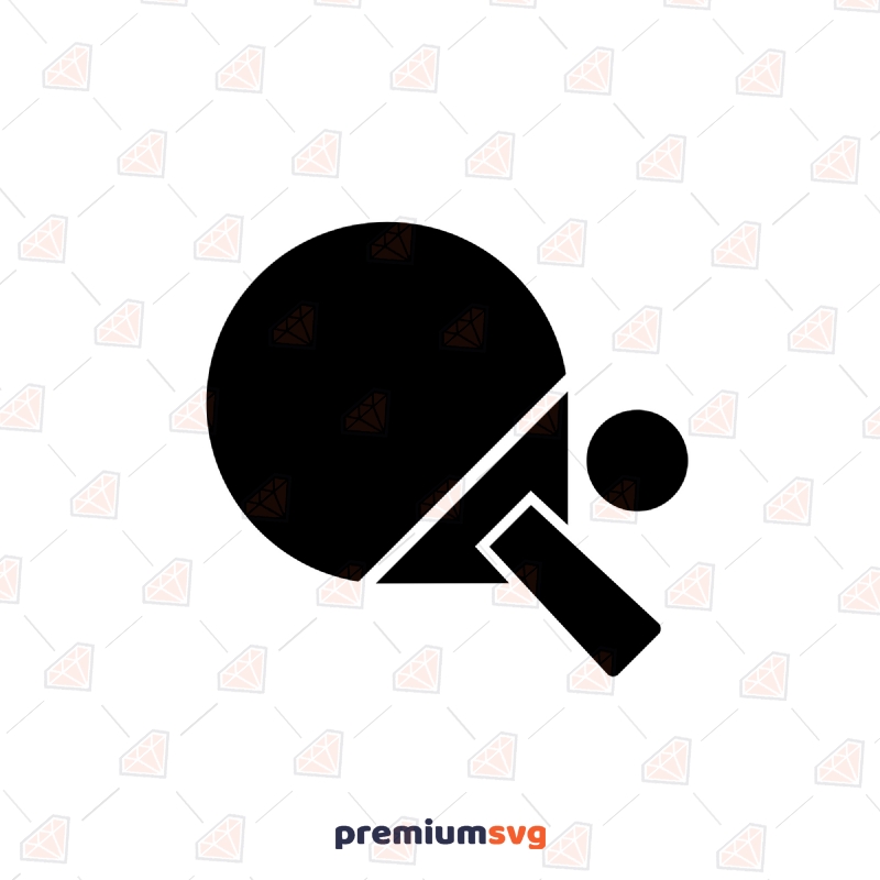 Table Tennis Racket and Ball SVG Cut File Tennis SVG Svg