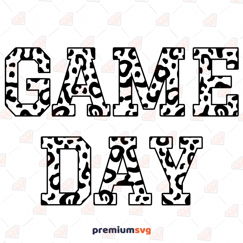 Game Day with Leopard SVG Gaming Svg