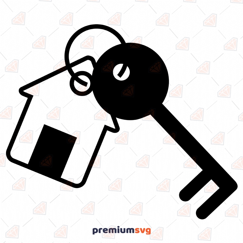 House Key SVG Cut Files, House Key Vector Instant Download Vector Objects Svg