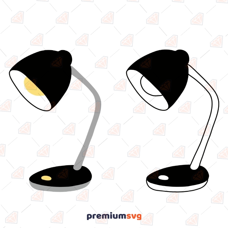 Table Lamp Svg Cut Files| Table Lamp Clipart Files Vector Illustration Svg