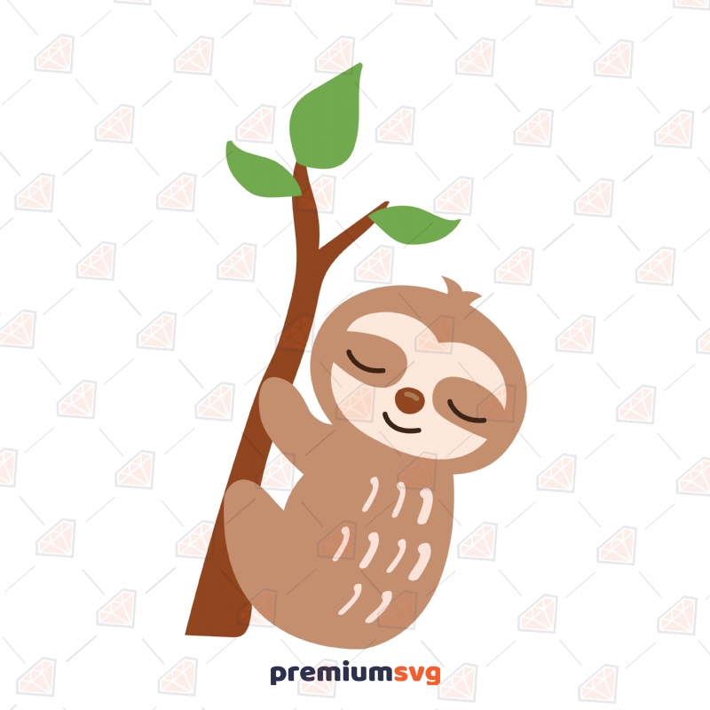 Sloth SVG Cut Files Wild & Jungle Animals SVG Svg