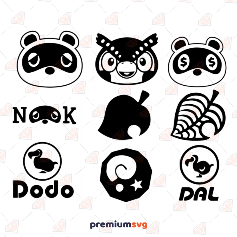 Animal Crossing Svg Bundle - 107+ DXF Include