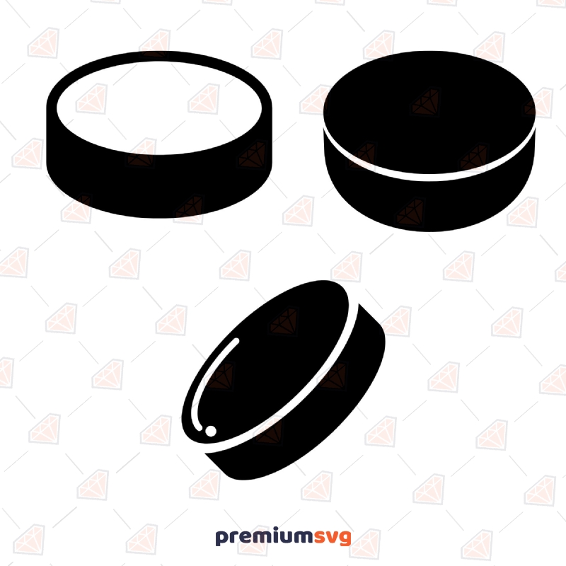 Hockey Puck SVG, Ice Hockey SVG Clipart