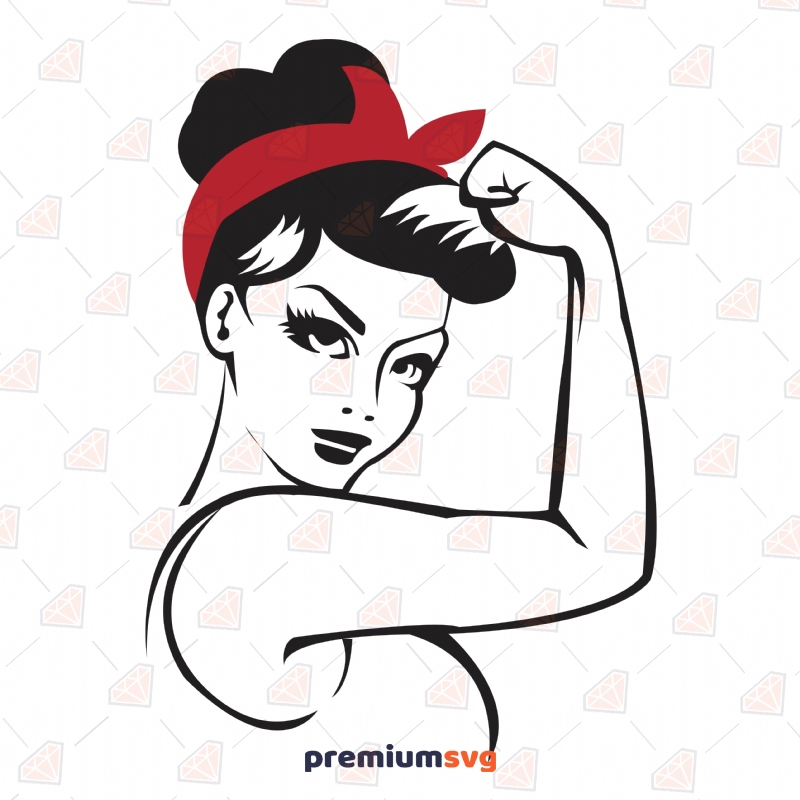 Rosie the Riveter SVG, Feminist SVG Instant Download. 