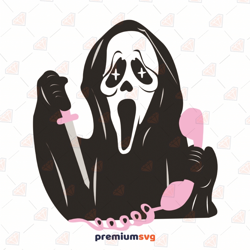 Scream Hang Up SVG, You Hang Up First SVG Vector Halloween SVG Svg