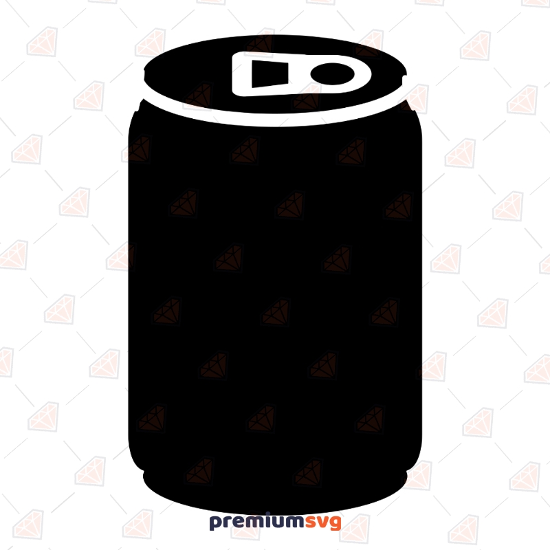 Coke Can Silhouette Svg, Soda Can Clipart Vector Illustration Svg
