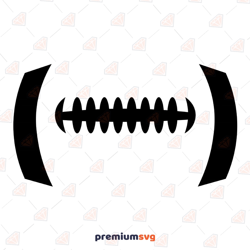 American Football Laces SVG Cut File Football SVG Svg
