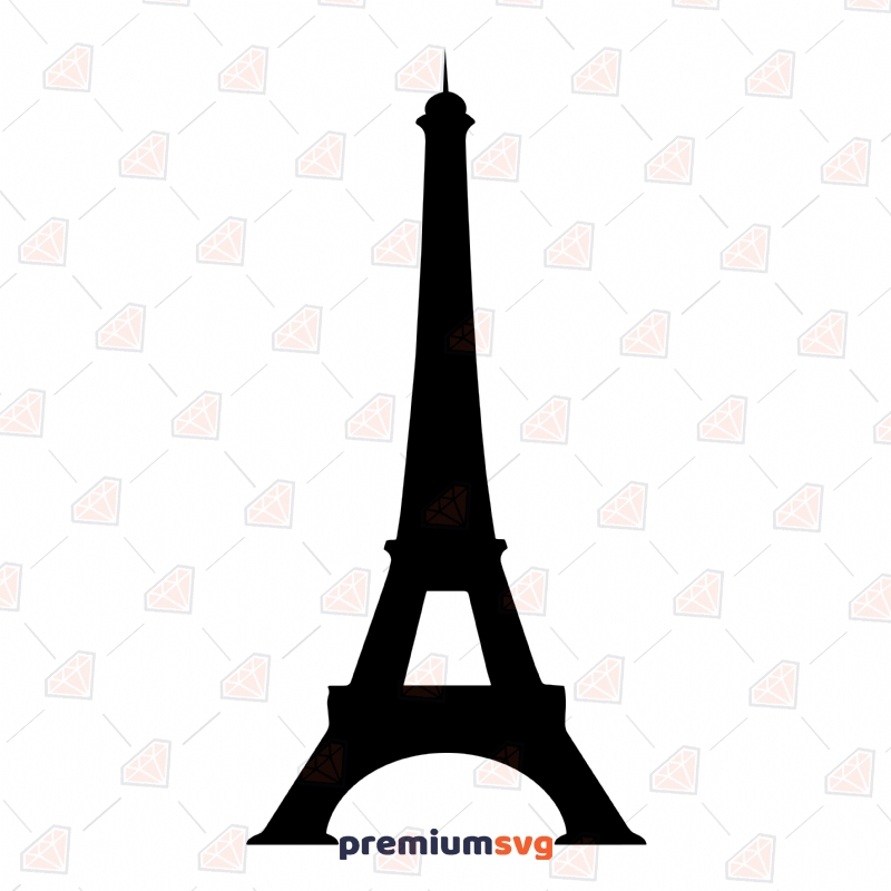 Basic Eiffel Tower Silhouette SVG Building And Landmarks Svg