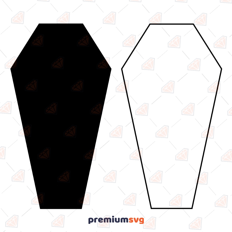 Coffin SVG Cut File, Coffin Bundle Instant Download Halloween SVG Svg