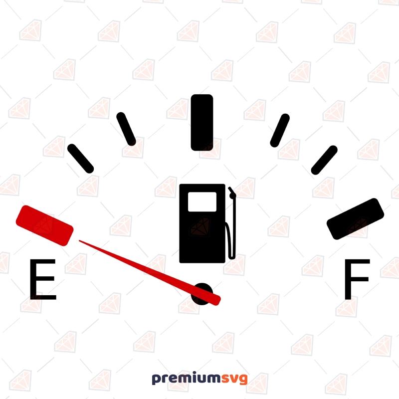 Fuel Gauge SVG, Gas Gauge Sign SVG Instant Download Symbols Svg