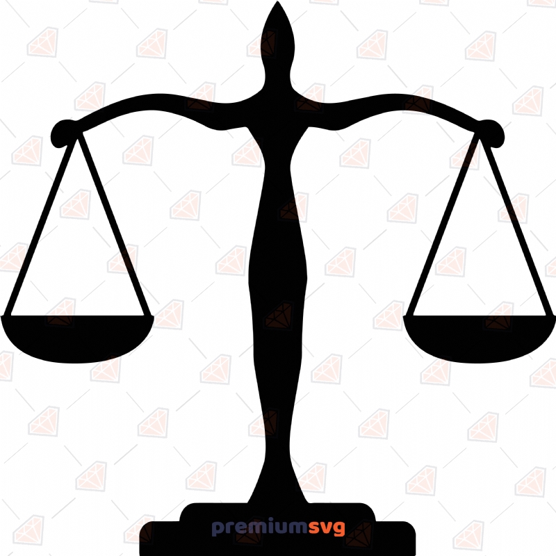 Law Scales SVG, Law Scales Vector Instant Download Vector Illustration Svg