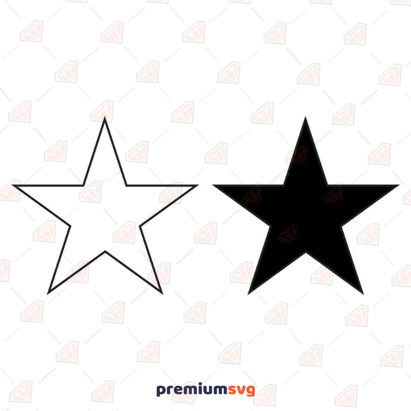Star SVG Vector File, Star Outline Clipart Vector Objects Svg