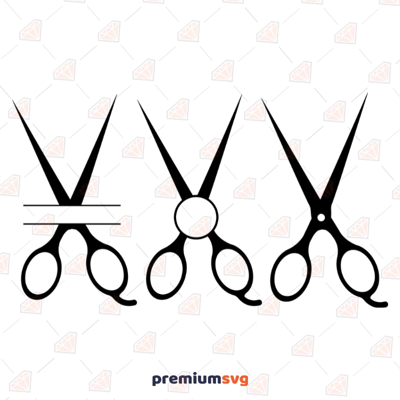 Download Scissors Monogram Svg Clipart Vector Files Premium Svg