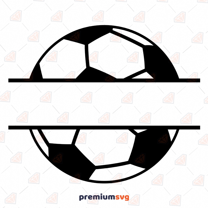 Soccer Ball Monogram SVG, Monogram Ball Instant Download PremiumSVG