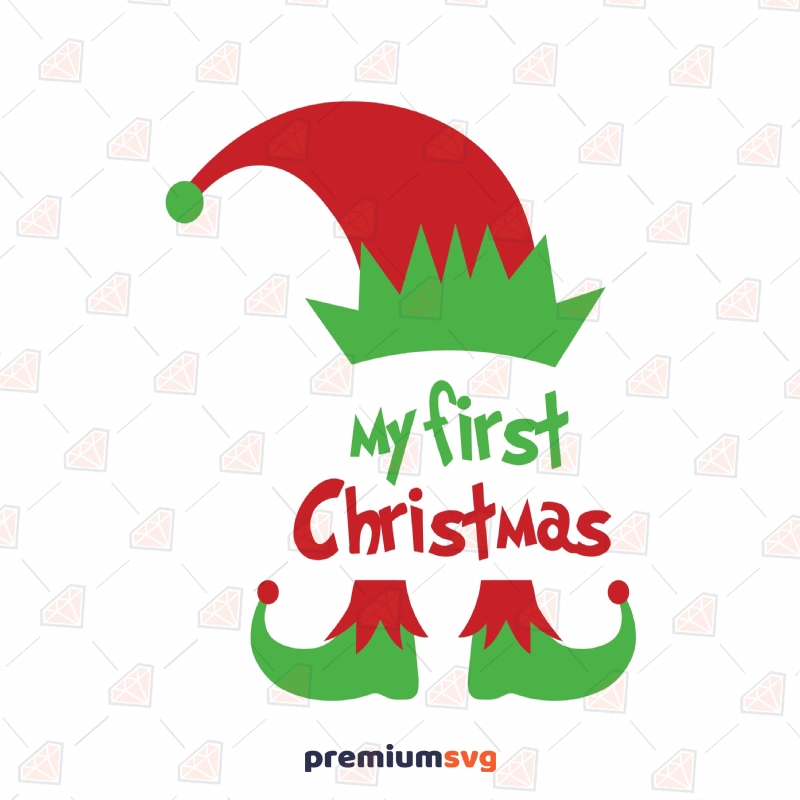 my first Christmas SVG Christmas birthday SVG Christmas Cutting File CriCut Files svg jpg png dxf Silhouette Christmas SVG