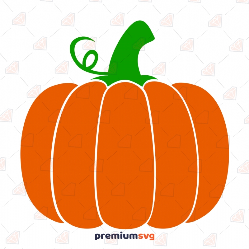 Basic Orange Pumpkin SVG, Pumpkin Fall SVG Instant Download PremiumSVG