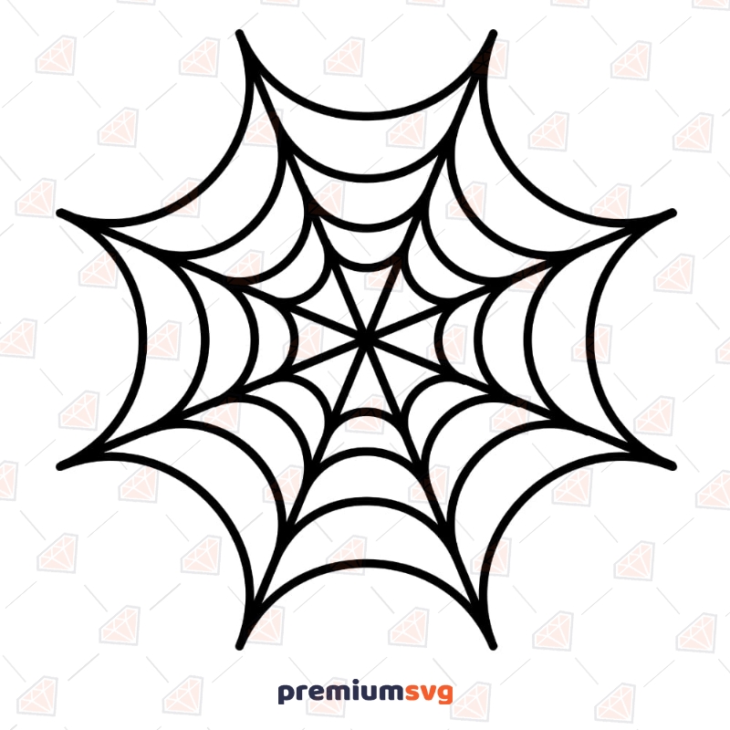 Halloween Spider SVG Cut Files, Spider Web Clipart File Halloween SVG Svg